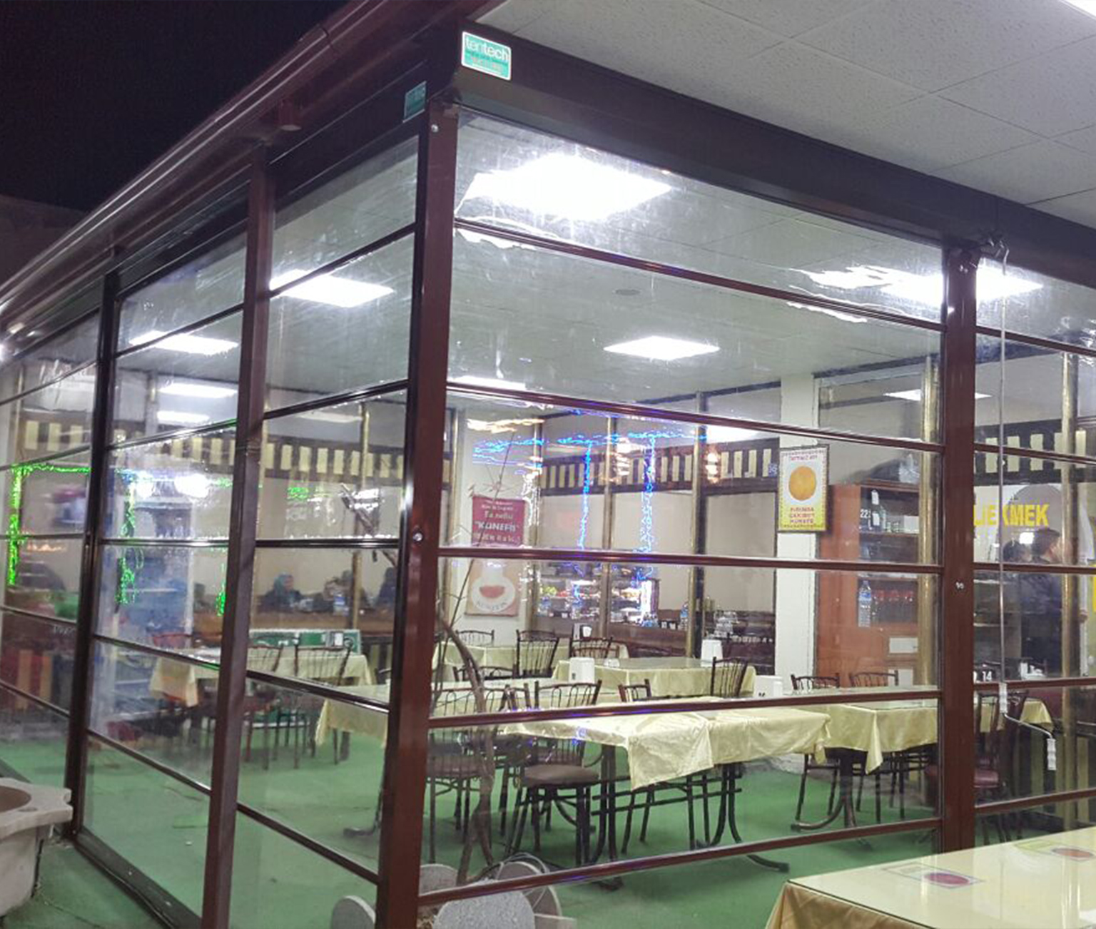 İzmir Tente Pergola, Şeffaf Stor Modelleri